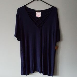 West Coast Love Navy Shirt. SZ 2X